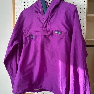 Purple Patagonia Pullover Jacket Wind Breaker